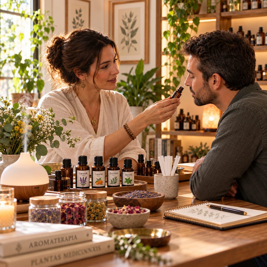 Imagem de apresentação de Aromaterapia