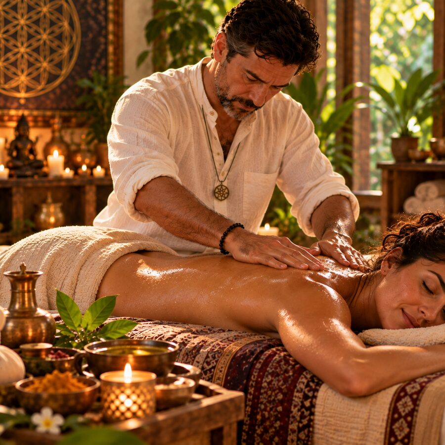 Imagem de apresentação de Massagem Ayurvédica