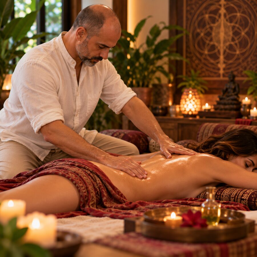 Imagem de apresentação de Massagem Tântrica