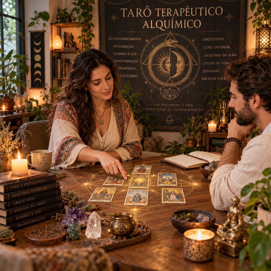Imagem de apresentação de Tarô Terapêutico / Alquímico